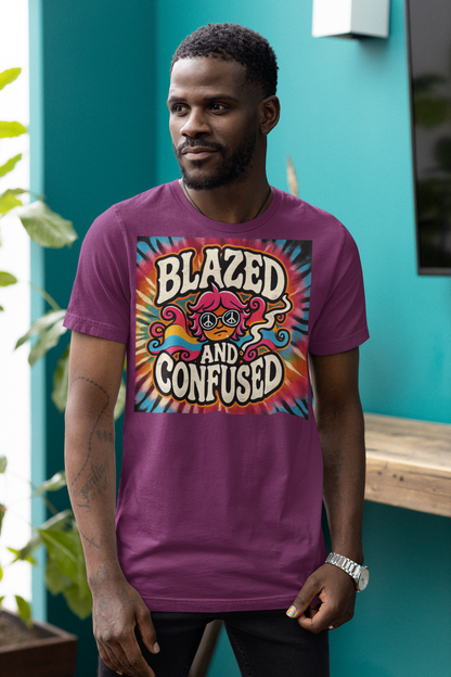 🌈 Blazed & Confused – The Ultimate Psychedelic Stoner Tee 💨