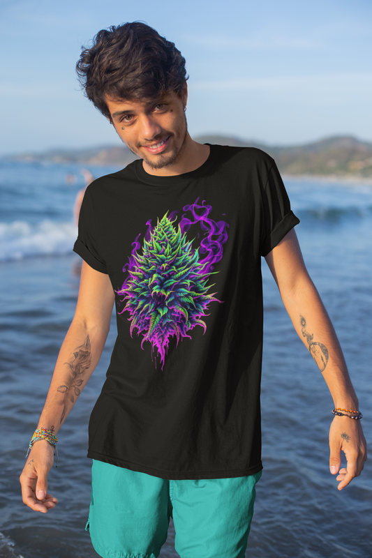 🌿 Big Nugs & Chill Vibes – Dank Purp Bud Tee 💨🔥