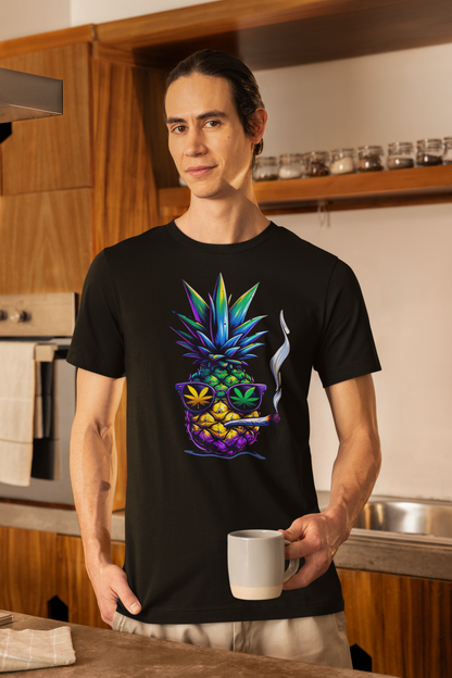🍍 Stay Lit & Juicy – Stoner Pineapple Tee 💨🔥