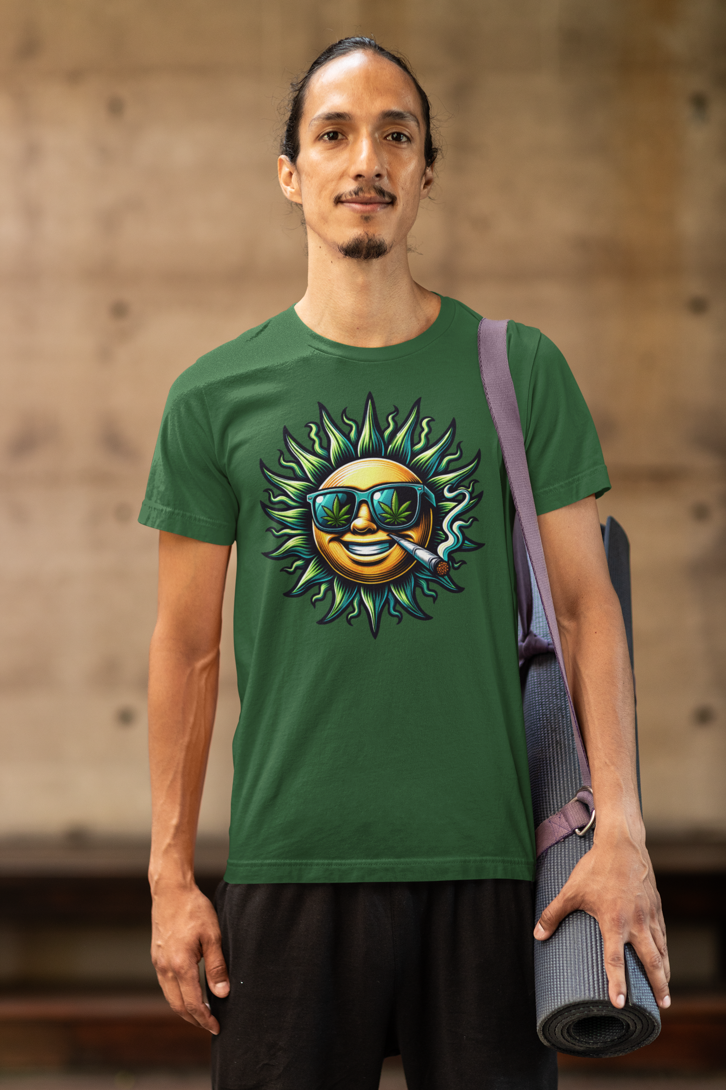 ☀️ Stay Lit & Let the Sun Take You Higher – Trippy Smoking Sun Tee 💨🔥